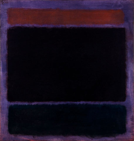 Rust, Blacks on Plum - Mark Rothko - Color Field Painting by Mark Rothko