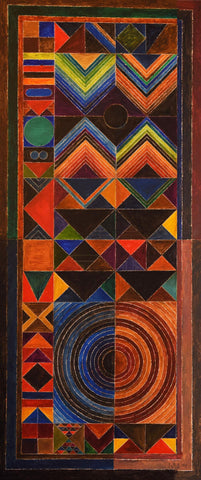 Prakriti - Canvas Prints by Sayed Haider Raza