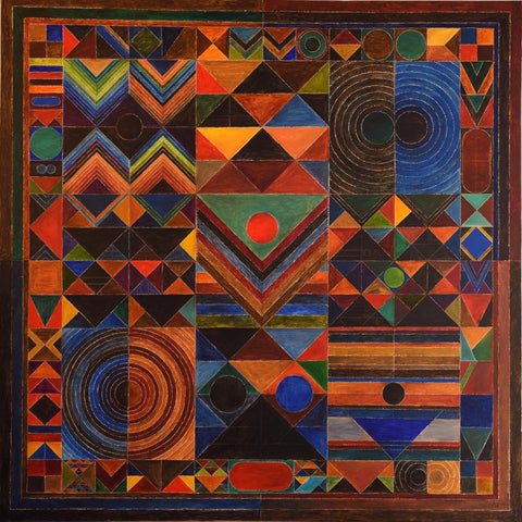 Prakriti - Canvas Prints by Sayed Haider Raza