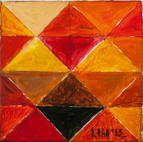 Prakriti Purush - Canvas Prints by Sayed Haider Raza