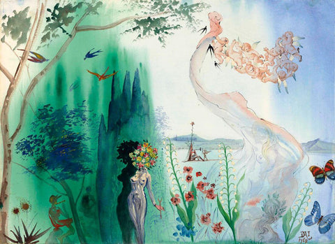 Printemps, 1968 (primavera de, 1968) - Salvador Dali Painting - Surrealism Art - Canvas Prints by Salvador Dali