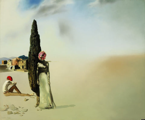 Necrophilic Spring (Printemps Nécrophilique) - Salvador Dali Painting - Surrealism Art by Salvador Dali