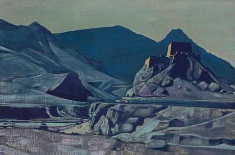 Sanctuaries And Citadels - Nicholas Roerich Painting – Landscape Art by Nicholas Roerich