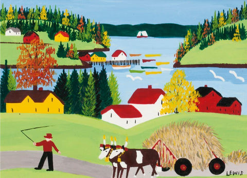Sandy Cove - Maudie Lewis - Canvas Prints by Maud Lewis