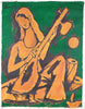 Saraswati on Veena - Large Art Prints