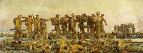 Gassed- John Singer Sargent Painting - Large Art Prints by John Singer Sargent