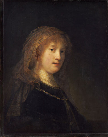 Saskia_van_Uylenburgh,_the_Wife_of_the_Artist - Rembrandt van Rijn by Rembrandt