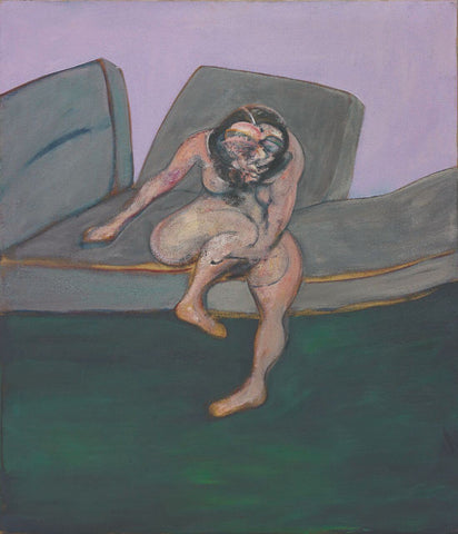 Seated Woman – Francis Bacon - Abstract Expressionist Painting by Francis Bacon