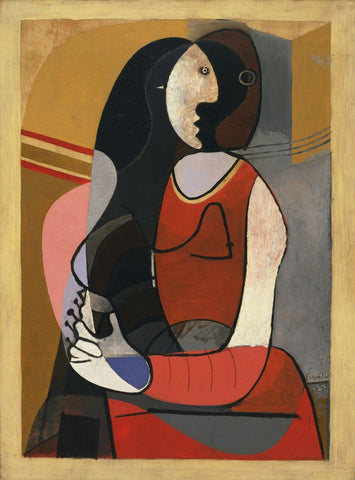 Seated Woman 1927 (Femme assise 1927) – Pablo Picasso Painting by Pablo Picasso