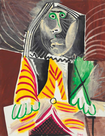Seated man (Homme assis) – Pablo Picasso Painting by Pablo Picasso