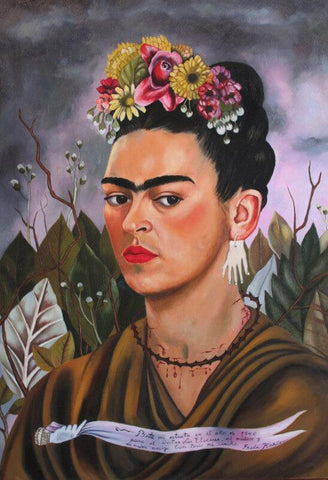 Self-Portrait Dedicated to Dr. Eloesser - Life Size Posters by Frida Kahlo