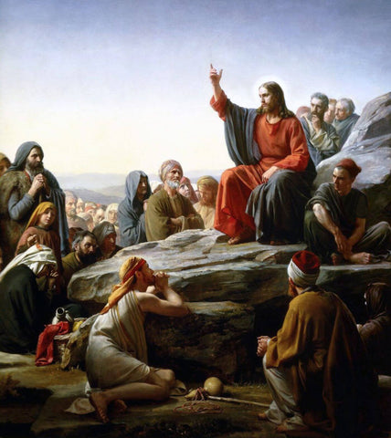 Sermon On The Mount – Carl Heinrich Bloch - Jesus Christ - Christian Art Painitng by Carl Bloch