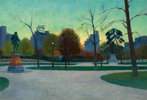 Shakespeare At Dusk (Central Park, New York) - Edward Hopper Painting -  American Realism Art by Edward Hopper