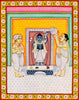 Shrinathji  Darshan - Indian Krishna  Pichwai Art Painting - Framed Prints