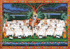 Shrinathji Gopashthami - Pichvai Nathdwara Krishna Painting - Framed Prints