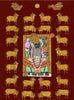 Shrinathji  With Cows - Indian Krishna Pichwai Art Painting - Life Size Posters