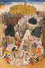 Siege of Lanka - An Illustration from a Ramayana Series c1595 - Indian Vintage Miniature Painting - Life Size Posters