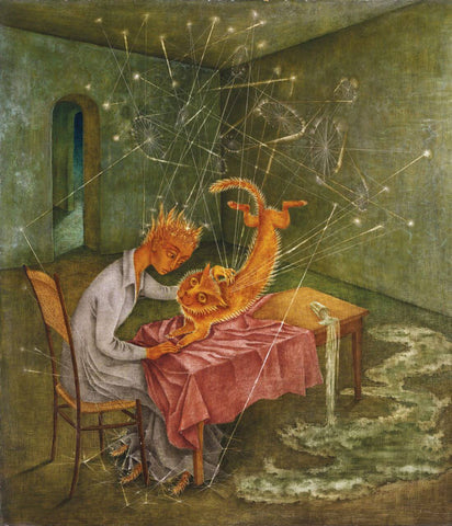 Simpatía (La rabia del gato) - Remedios Varo by Remedios Varo