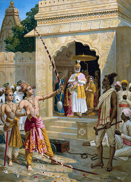 Sita Swayamwar Lord Rama Breaks Shiva s Bow Raja Ravi Varma sita-swayamwar-lord-rama-breaks-shiva-s-bow-raja-ravi-varma