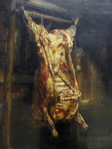 Slaugtered Ox - Rembrandt van Rijn by Rembrandt