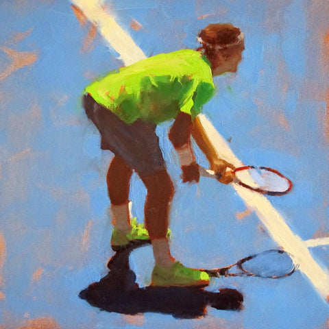 Spirit Of Sports - Abstract Painting - Tennis - Roger Federer by Joel Jerry