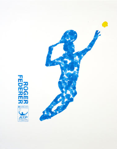 Spirit Of Sports - Abstract Painting - Tennis Great - Roger Federer by Joel Jerry