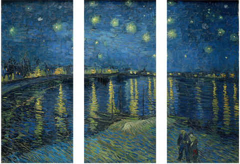 Starry Night Over The Rhone - Art Panels by Vincent van Gogh