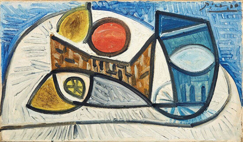 Still Life With Lemons (Nature Morte Au Citrons) - Pablo Picasso Painting by Pablo Picasso