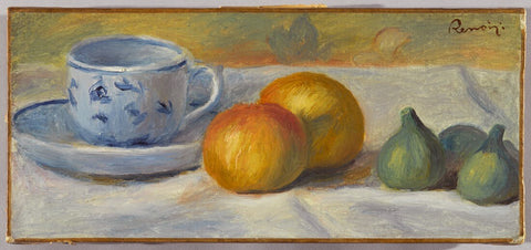 Still Life With Blue Cup (Nature Morte À La Tasse Bleue) by Pierre-Auguste Renoir