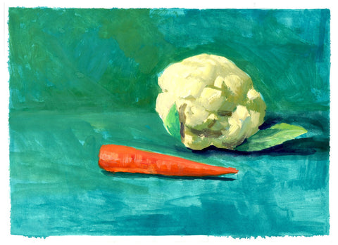 Still Life Vegetables - 1 - Canvas Prints by Sherly David