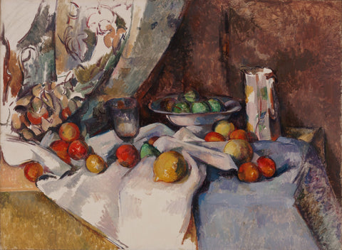 Still Life with Apples - Canvas Prints by Paul Cézanne