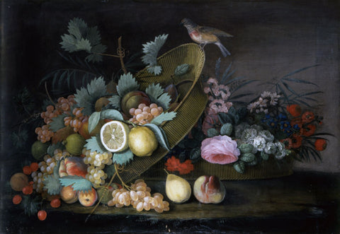 Still Life with Flowers and Fruit by Giovanni Rivalta