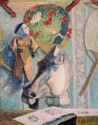 Still Life with Horses Head - Canvas Prints by Paul Gauguin