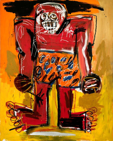Sugar Ray Robinson (Boxer) - Jean-Michael Basquiat - Neo Expressionist Painting by Jean-Michel Basquiat
