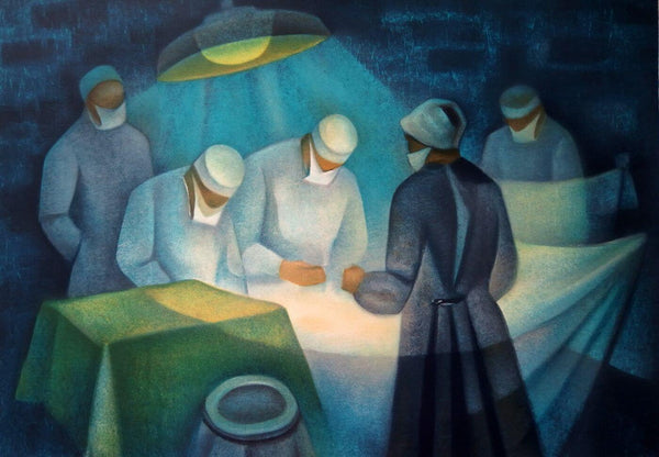 Surgery - Louis Toffoli - Contemporary Art Painting - Framed Prints