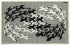 Swans - M C Escher - Canvas Prints