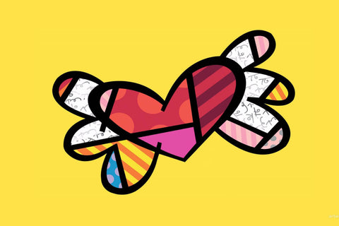 Butterfly Heart by Romero Britto