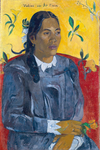 Tahitian Woman with a Flower - Life Size Posters by Paul Gauguin