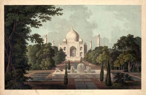 Taj Mahal Agra - Thomas Daniell - Vintage Orientalist Paintings of India by Thomas Daniell