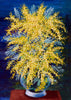 Tallenge Floral Art Collection - Contemporary Painting - Yellow Starburst - Large Art Prints