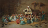 Teaching The Quran - Nicola Forcella  - Orientalist Art Painting - Life Size Posters
