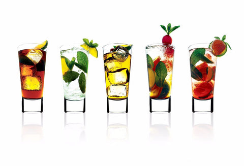 Temptation In Shot Glasses - Bar Art by Deepak Tomar