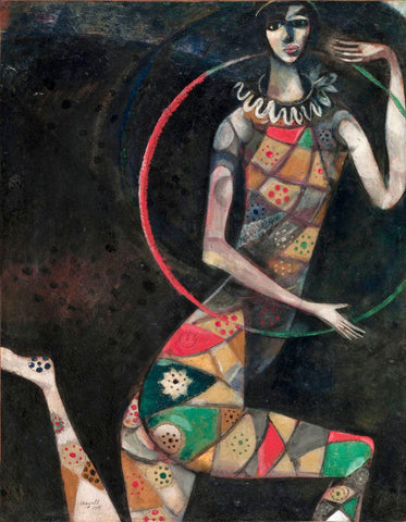 The Acrobat (LAcrobate) - Marc Chagall  - European Modernism Painting by Marc Chagall