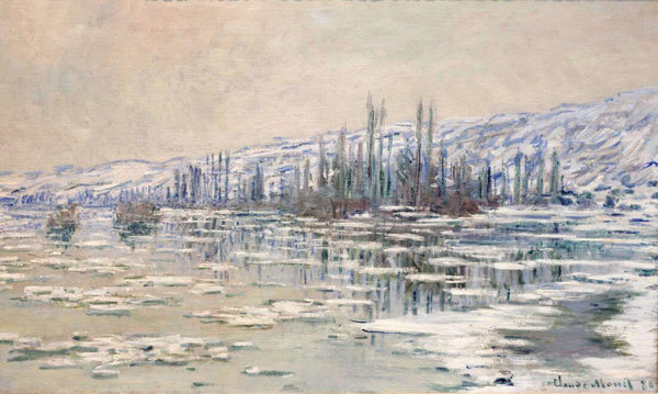 The Break-up Of The Ice (La Débâcle or Les Glaçons) - Claude Monet Painting – Impressionist Art - Large Art Prints