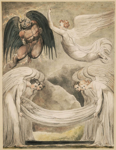 The Devil Rebuked (The Burial of Moses) - William Blake by William Blake