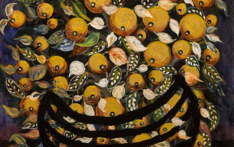 The Fruits (les fruits) - Séraphine Louis - Primitivist Art Painting - Life Size Posters by Seraphine Louis