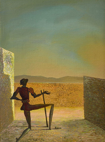 The Ghost Of vermeer (Le Spectre De Vermeer) - Salvador Dali - Surrealist Painting by Salvador Dali