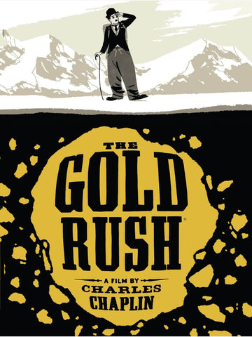 The Gold Rush - Charlie Chaplin - Hollywood Classics English Movie Poster by Jerry