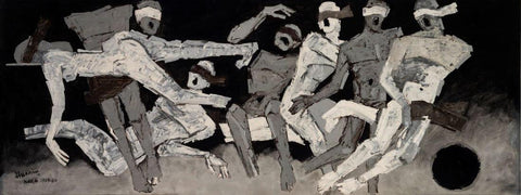The Hostages - Maqbool Fida Husain - Canvas Prints