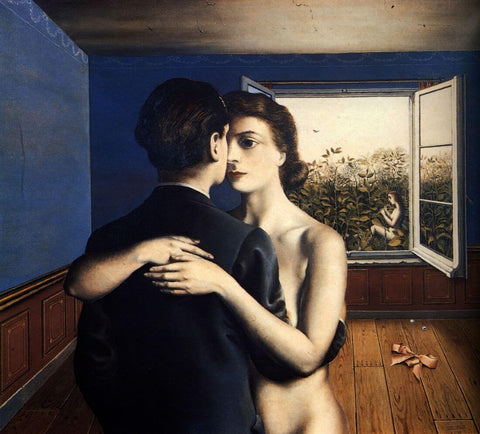 The Joy Of Life (Le Bonheur de Vivre) - Paul Delvaux Painting - Surrealism Painting by Paul Delvaux